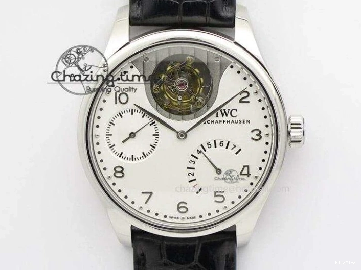 MIROTIME 0410 Unisex Portuguese Real PR RG IW500702 ZF 1:1 Best Edition On Brown Leather Strap A52010 V 7303